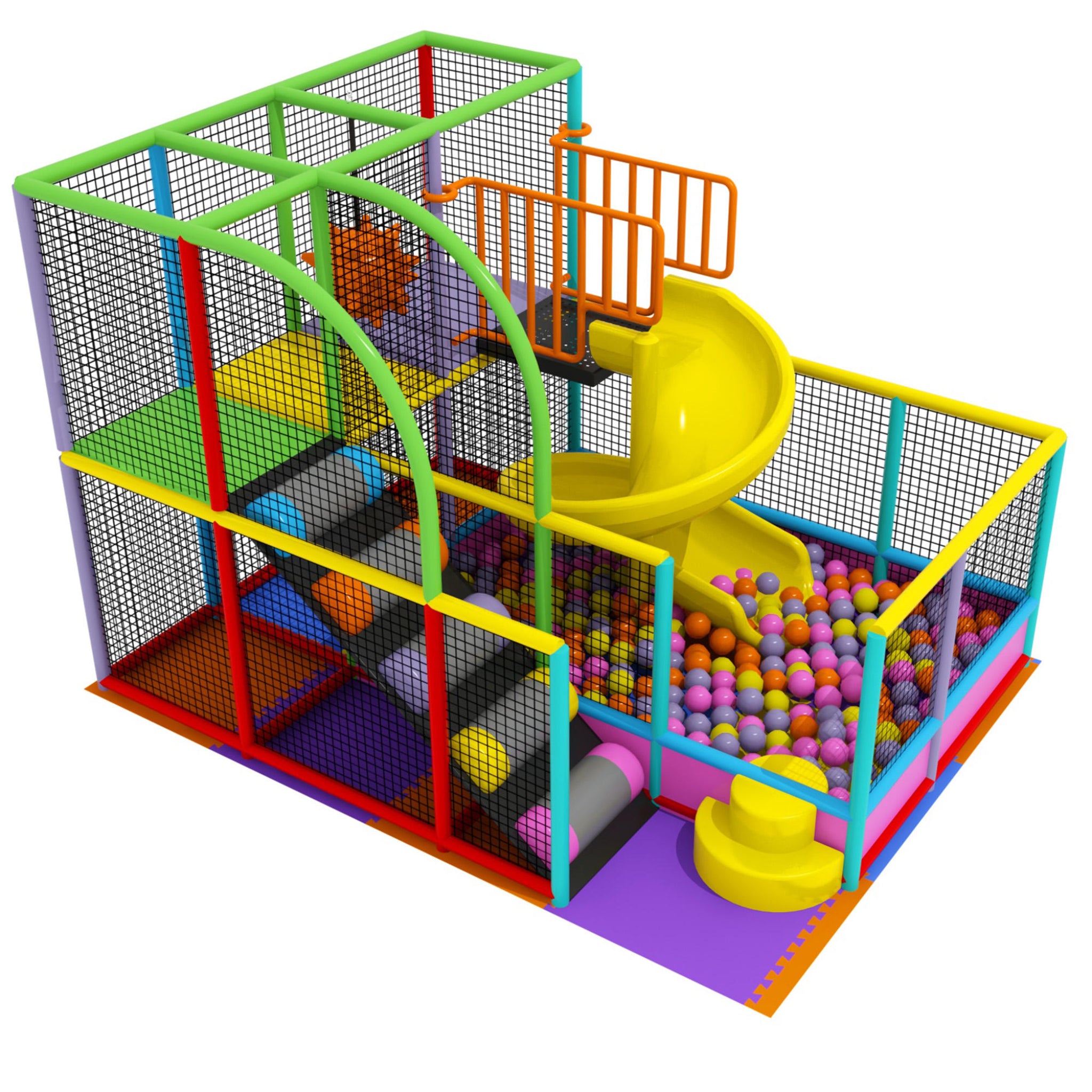 PlayBurst SpiralZone Indoor Playground System