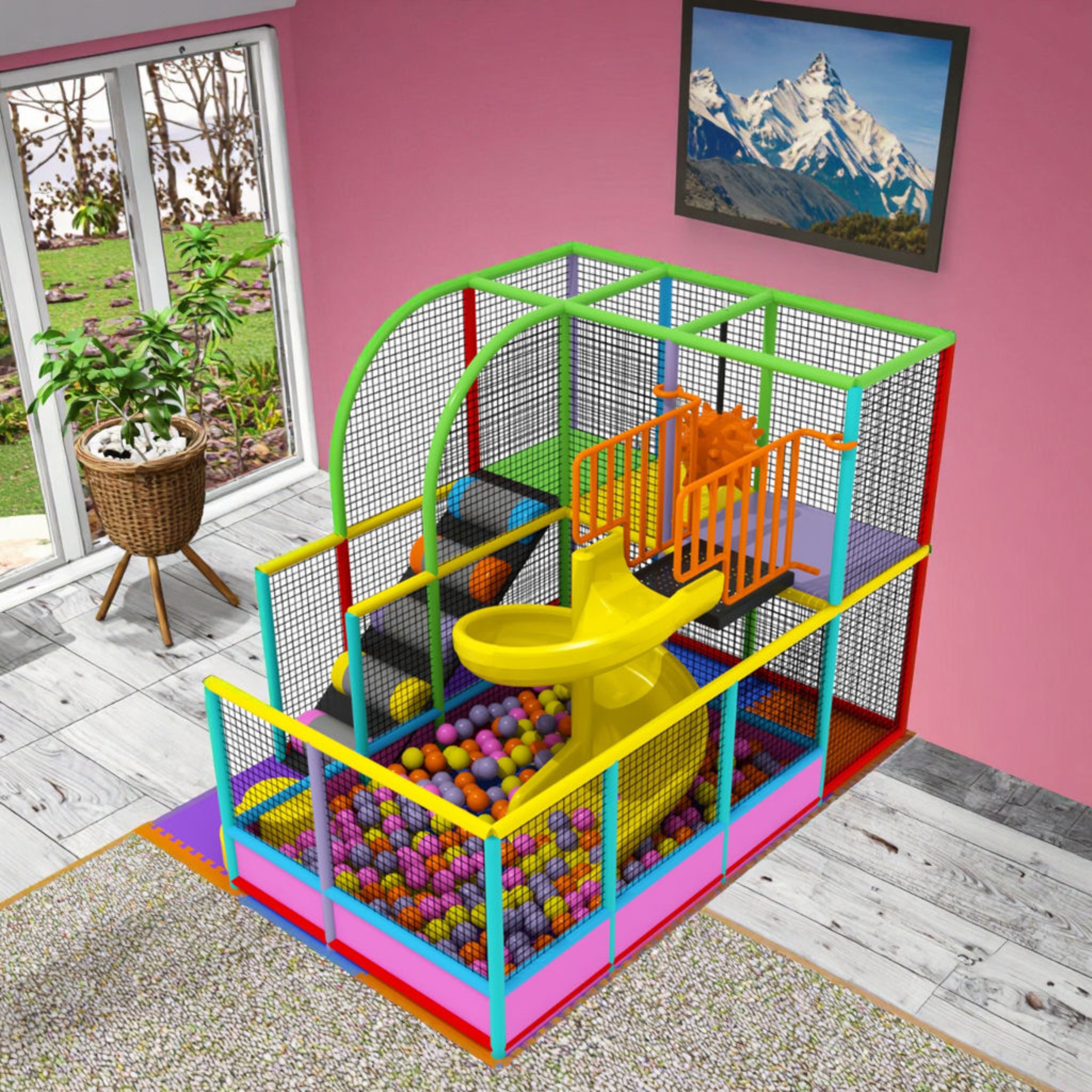 PlayBurst SpiralZone Indoor Playground System