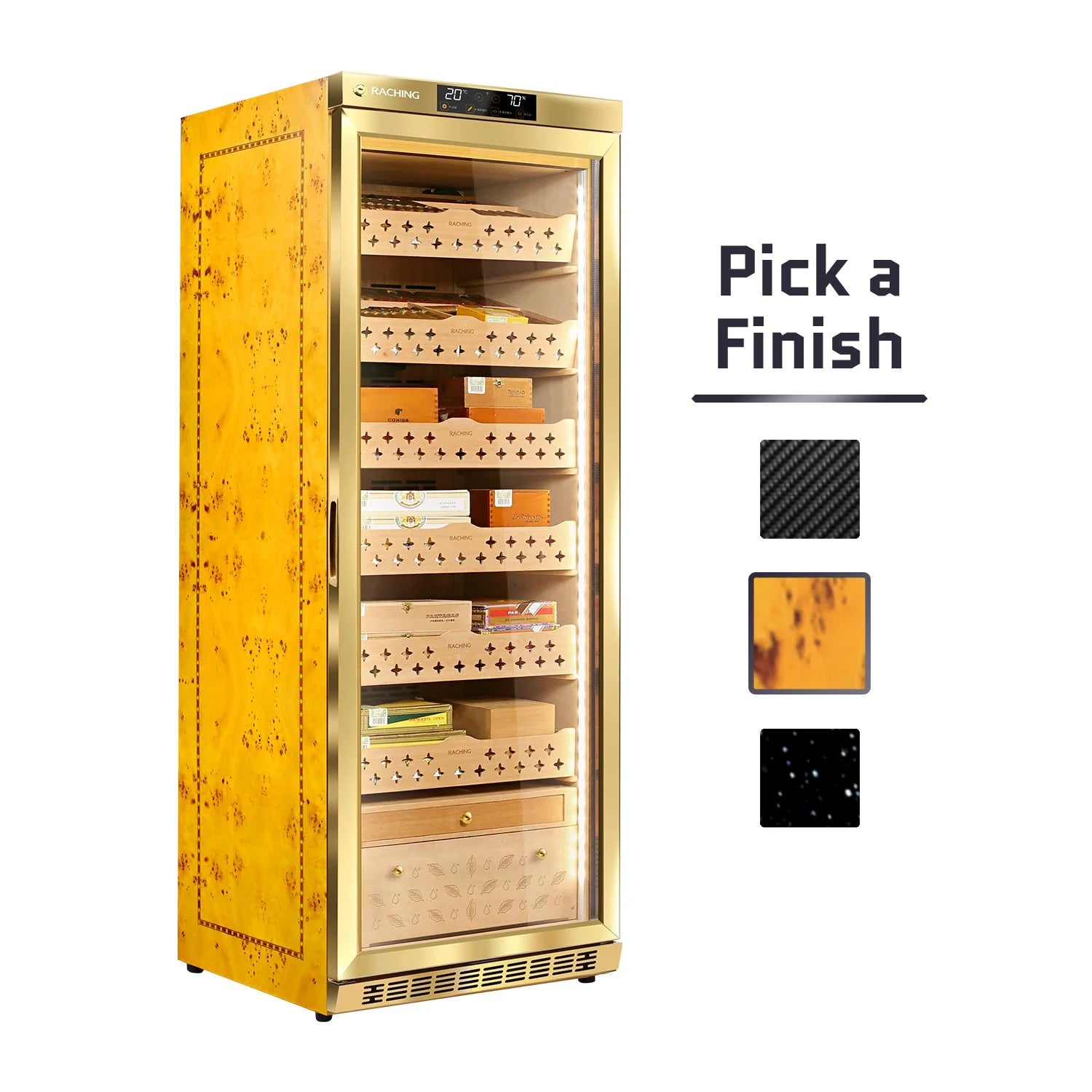 Raching MON2800A: Automated Climate-Controlled Humidor (1,500-cigar capacity)