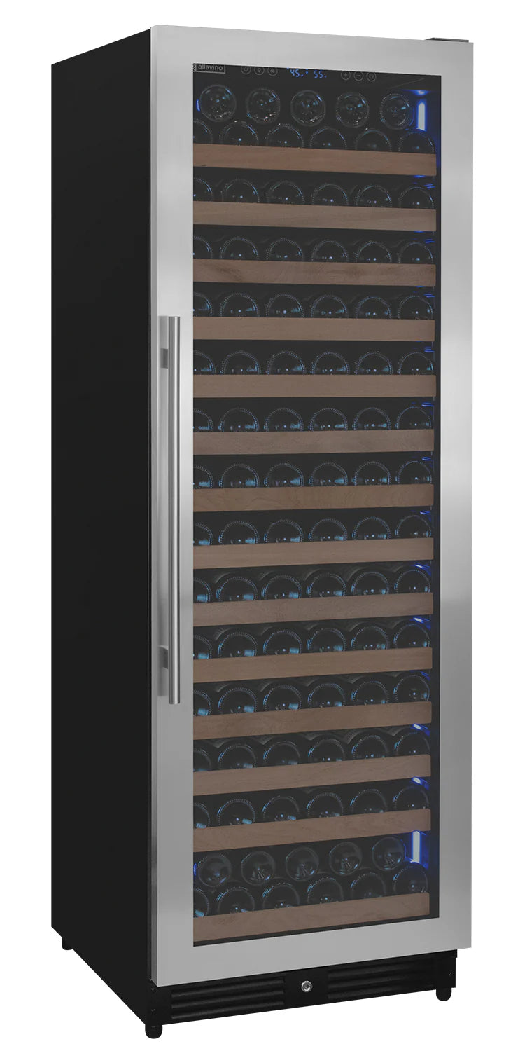 Allavino Reserva Series 163 Bottle 71" Tall Single Zone Right Hinge Stainless Steel Wine Refrigerator