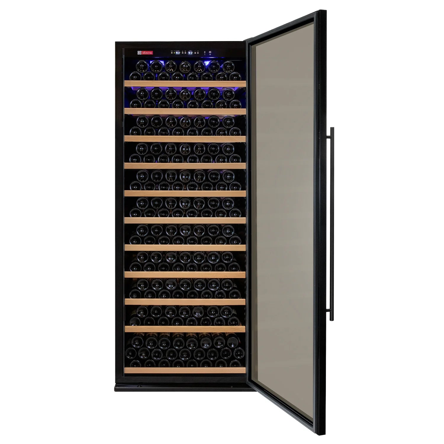 Allavino 32" Wide Vite II Tru-Vino 277 Bottle Single Zone Black Right Hinge Wine Refrigerator