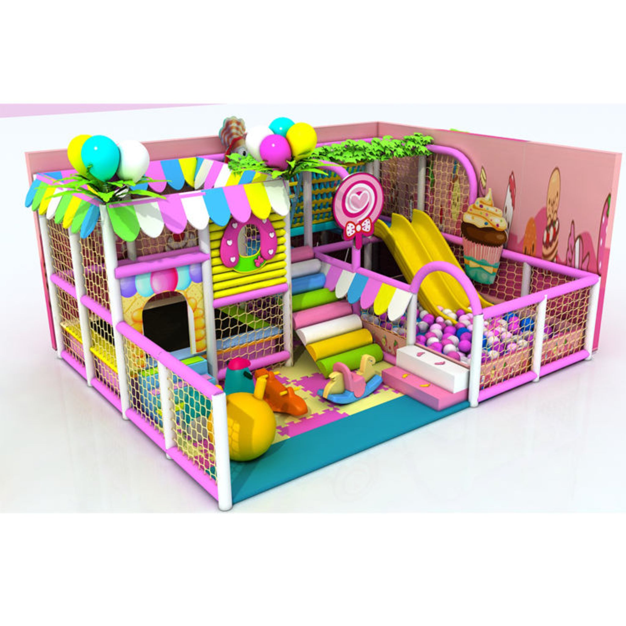 SweetNest PastelPlay Indoor Playground System