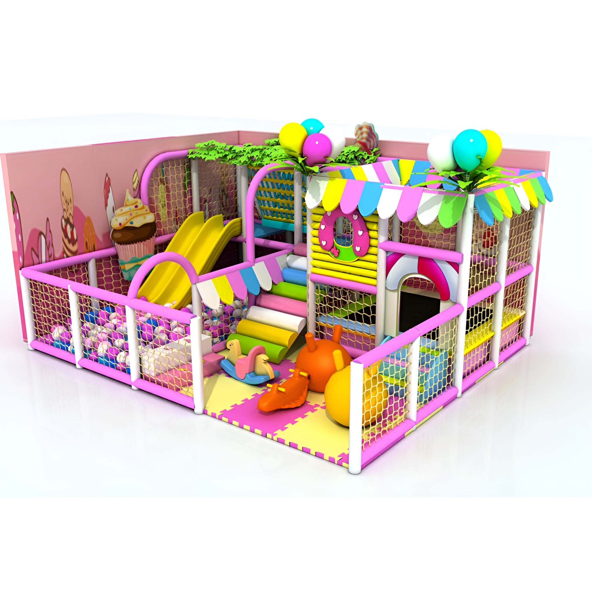 SweetNest PastelPlay Indoor Playground System