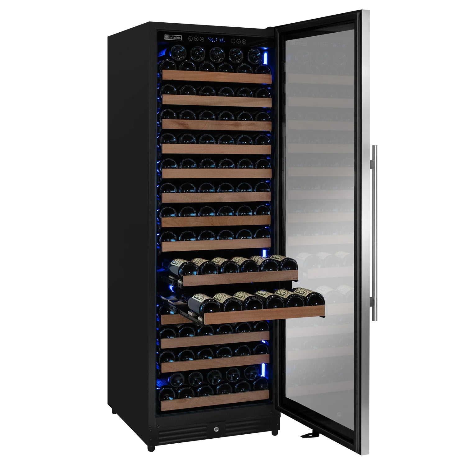 Allavino Reserva Series 163 Bottle 71" Tall Single Zone Right Hinge Stainless Steel Wine Refrigerator
