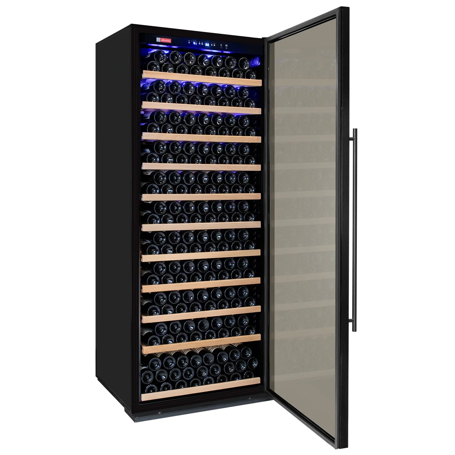 Allavino 32" Wide Vite II Tru-Vino 277 Bottle Single Zone Black Right Hinge Wine Refrigerator